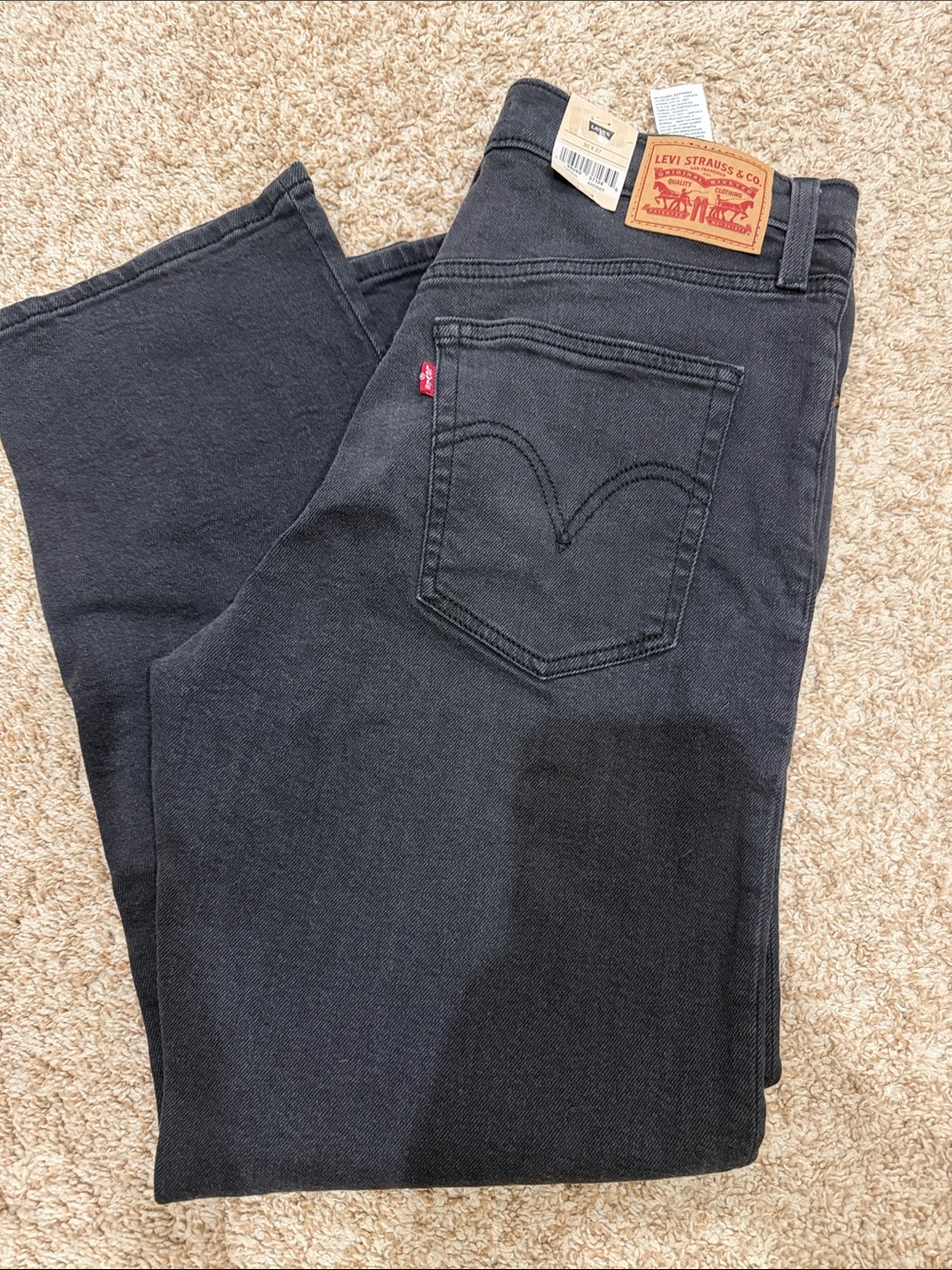 Levi's Black ribcage ankle jeans sz 30x27